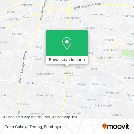 Peta Toko Cahaya Terang