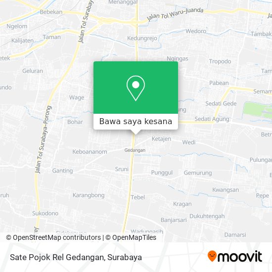 Peta Sate Pojok Rel Gedangan