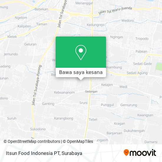 Peta Itsun Food Indonesia PT