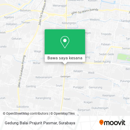 Peta Gedung Balai Prajurit Pasmar