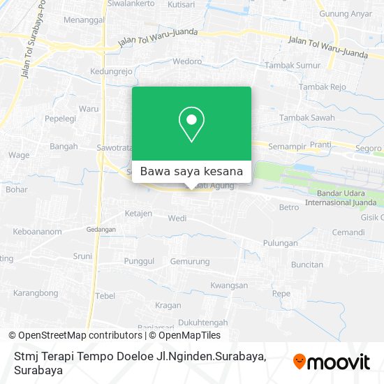 Peta Stmj Terapi Tempo Doeloe Jl.Nginden.Surabaya