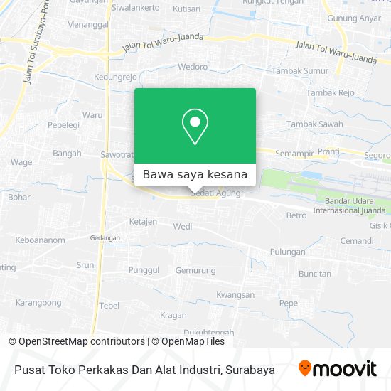 Peta Pusat Toko Perkakas Dan Alat Industri