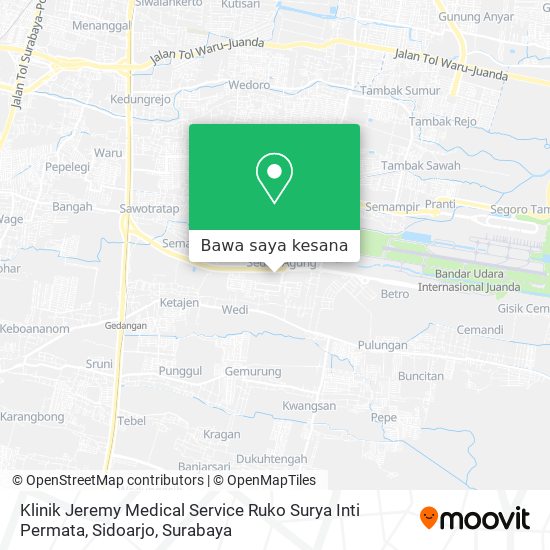 Peta Klinik Jeremy Medical Service Ruko Surya Inti Permata, Sidoarjo