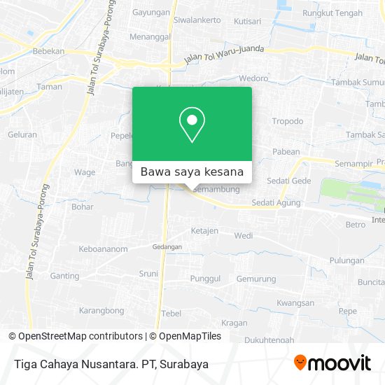 Peta Tiga Cahaya Nusantara. PT