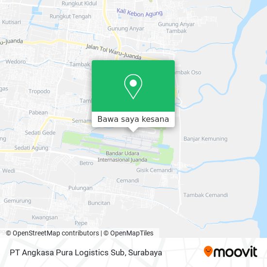 Peta PT Angkasa Pura Logistics Sub