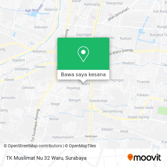 Peta TK Muslimat Nu 32 Waru