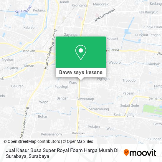Peta Jual Kasur Busa Super Royal Foam Harga Murah DI Surabaya