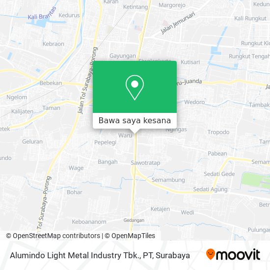 Peta Alumindo Light Metal Industry Tbk., PT