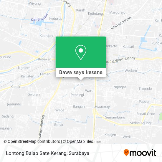 Peta Lontong Balap Sate Kerang