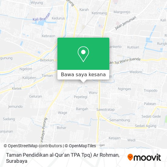 Peta Taman Pendidikan al-Qur'an TPA Tpq) Ar Rohman