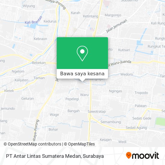 Peta PT Antar Lintas Sumatera Medan