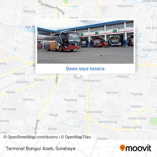 Peta Terminal Bungur Aseh