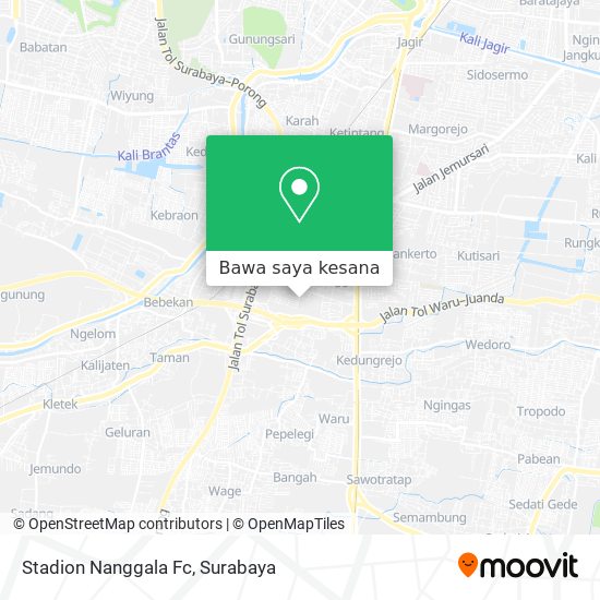 Peta Stadion Nanggala Fc