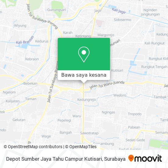Peta Depot Sumber Jaya Tahu Campur Kutisari
