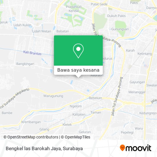 Peta Bengkel las Barokah Jaya