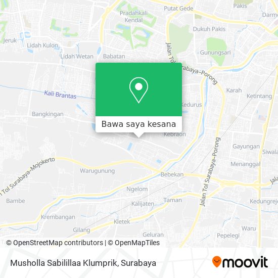 Peta Musholla Sabilillaa Klumprik