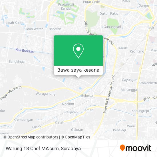 Peta Warung 18 Chef MA'cum