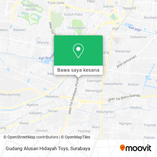 Peta Gudang Alusan Hidayah Toys