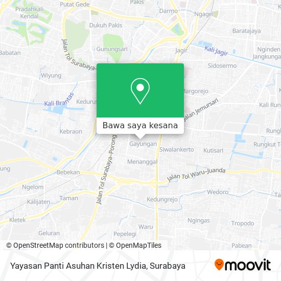 Peta Yayasan Panti Asuhan Kristen Lydia