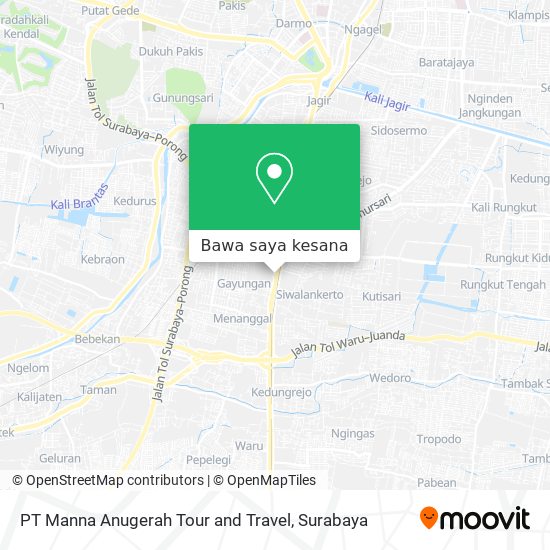 Peta PT Manna Anugerah Tour and Travel