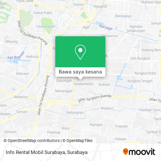 Peta Info Rental Mobil Surabaya