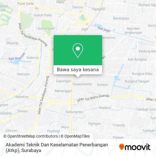 Peta Akademi Teknik Dan Keselamatan Penerbangan (Atkp)