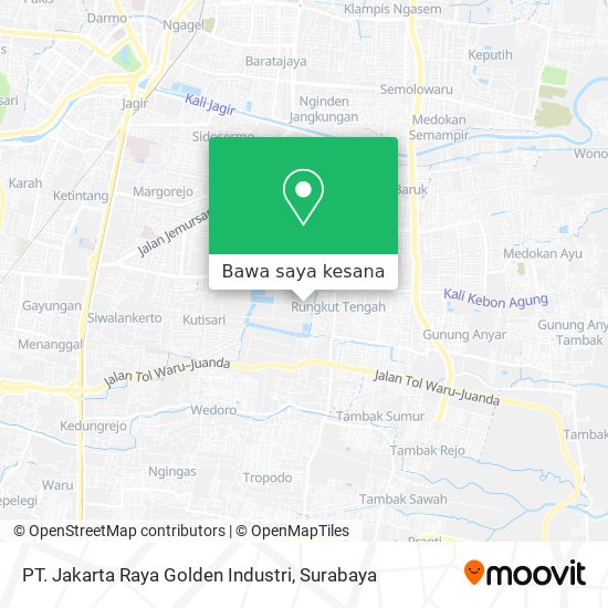 Peta PT. Jakarta Raya Golden Industri