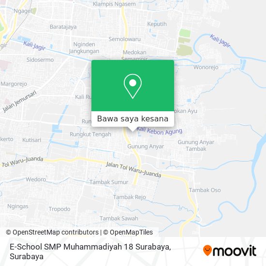 Peta E-School SMP Muhammadiyah 18 Surabaya
