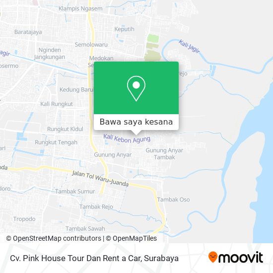 Peta Cv. Pink House Tour Dan Rent a Car