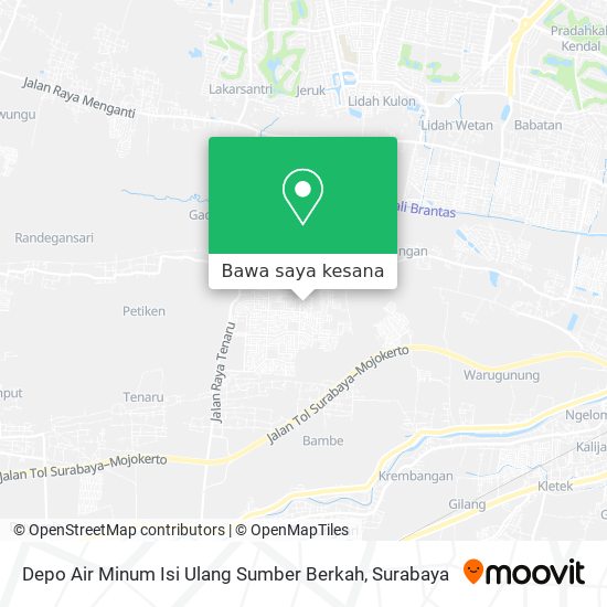 Peta Depo Air Minum Isi Ulang Sumber Berkah