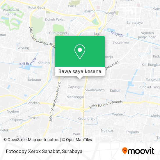 Peta Fotocopy Xerox Sahabat