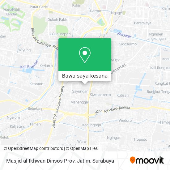 Peta Masjid al-Ikhwan Dinsos Prov. Jatim