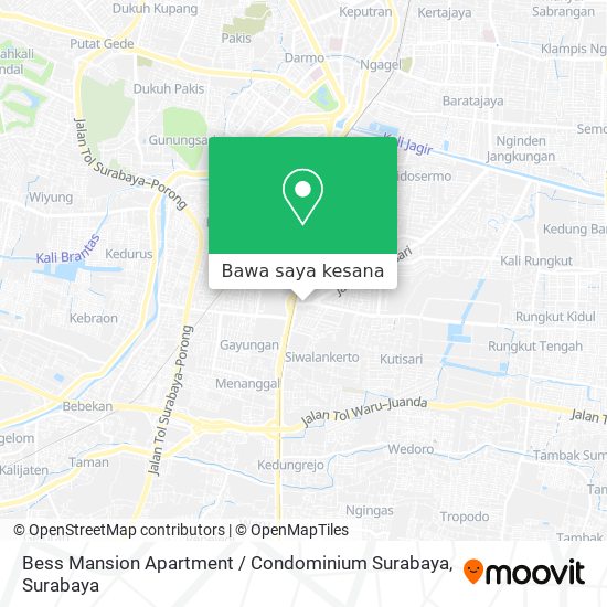 Peta Bess Mansion Apartment / Condominium Surabaya