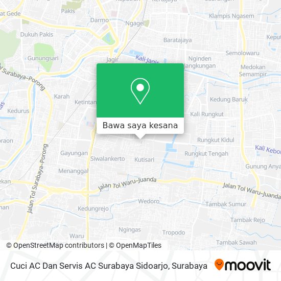 Peta Cuci AC Dan Servis AC Surabaya Sidoarjo