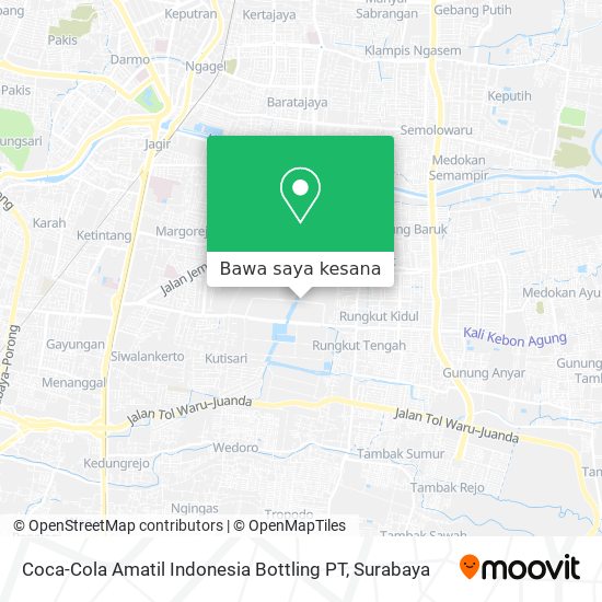 Peta Coca-Cola Amatil Indonesia Bottling PT
