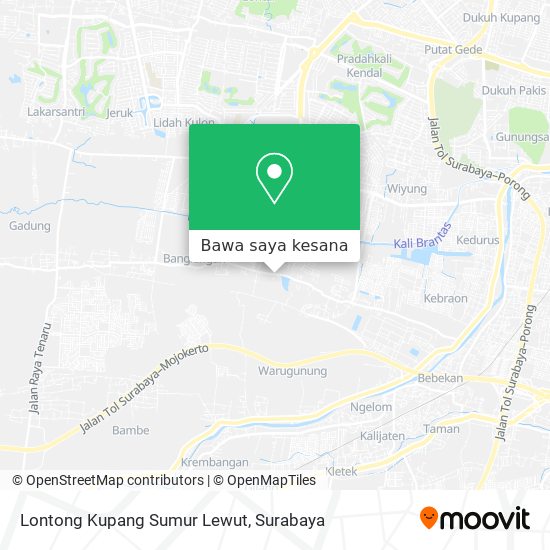 Peta Lontong Kupang Sumur Lewut