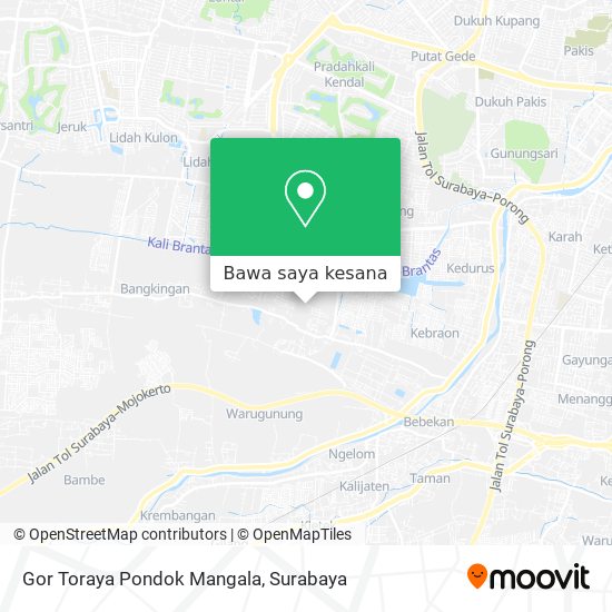 Peta Gor Toraya Pondok Mangala