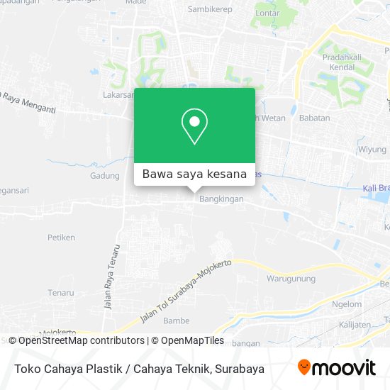 Peta Toko Cahaya Plastik / Cahaya Teknik