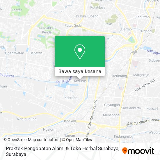Peta Praktek Pengobatan Alami & Toko Herbal Surabaya