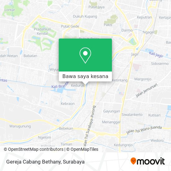 Peta Gereja Cabang Bethany