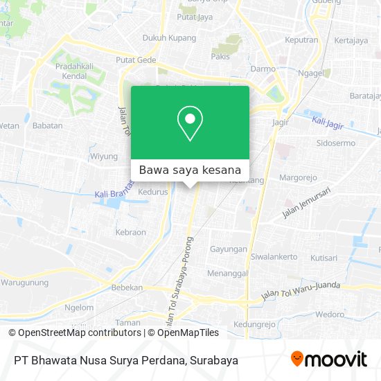 Peta PT Bhawata Nusa Surya Perdana
