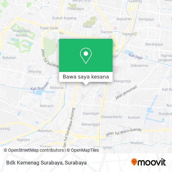 Peta Bdk Kemenag Surabaya