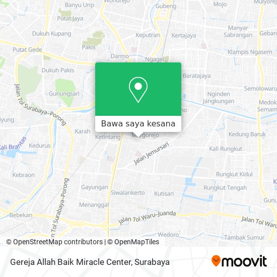 Peta Gereja Allah Baik Miracle Center