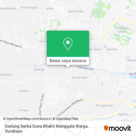 Peta Gedung Serba Guna Bhakti Manggala Warga