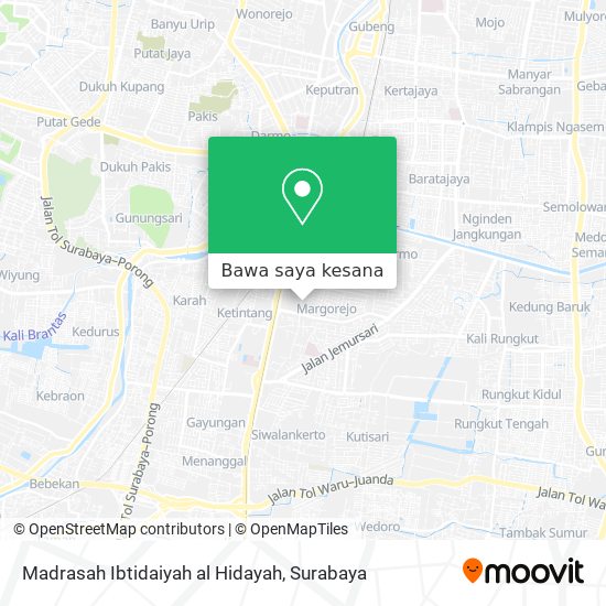 Peta Madrasah Ibtidaiyah al Hidayah