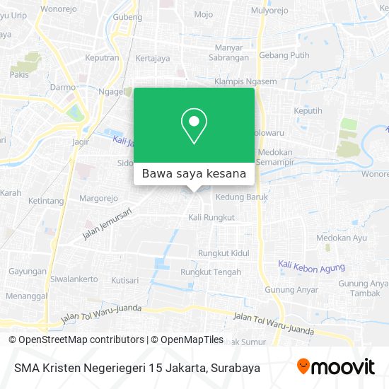 Peta SMA Kristen Negeriegeri 15 Jakarta