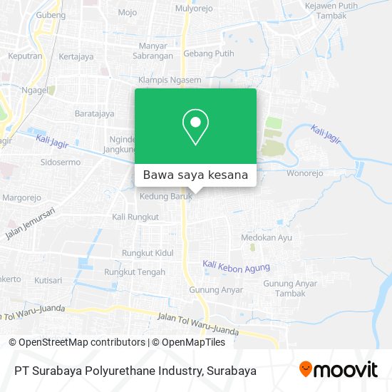 Peta PT Surabaya Polyurethane Industry