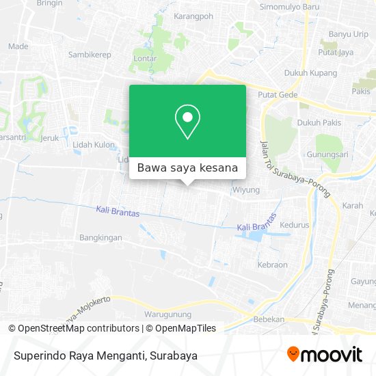 Peta Superindo Raya Menganti