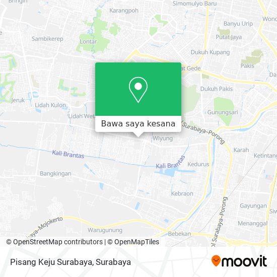 Peta Pisang Keju Surabaya
