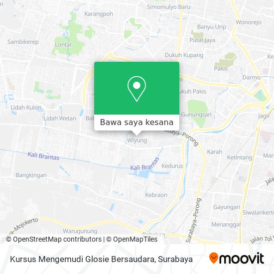 Peta Kursus Mengemudi Glosie Bersaudara